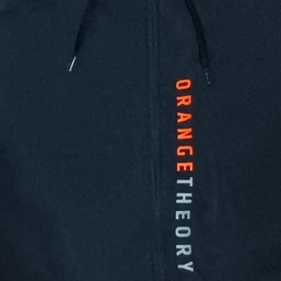 Nike Black Zip-Up Hoodie with Orange Theory Lettering - Picture 4 of 4
